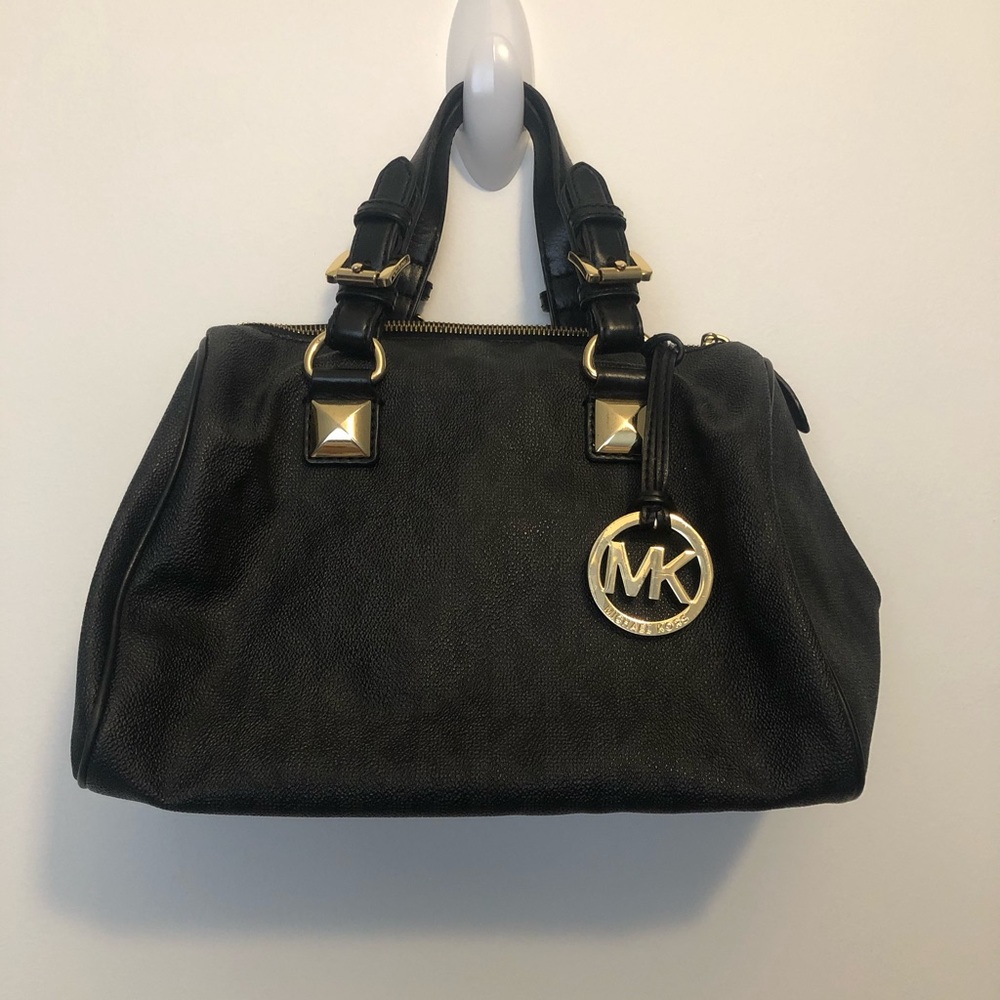 Michael Kors Black Grayson Satchel Bag